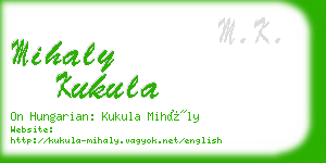 mihaly kukula business card